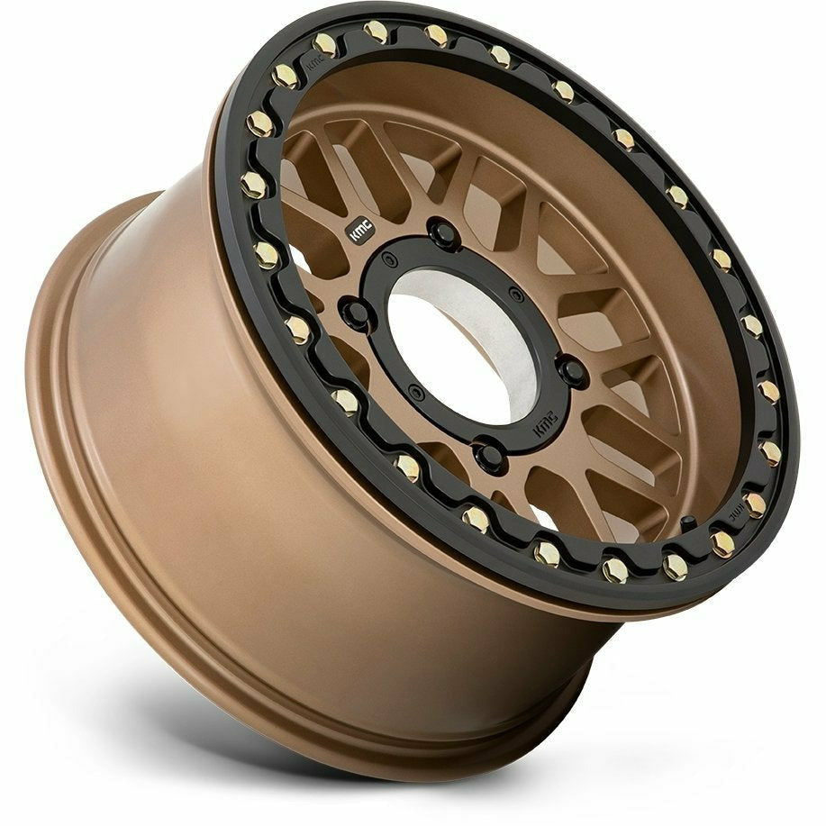 KMC KS235 Grenade Beadlock Wheel (Satin Bronze)