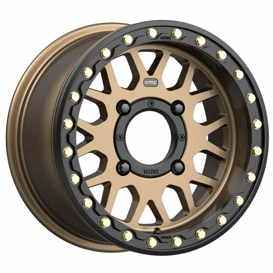 KMC KS235 Grenade Beadlock Wheel (Satin Bronze)