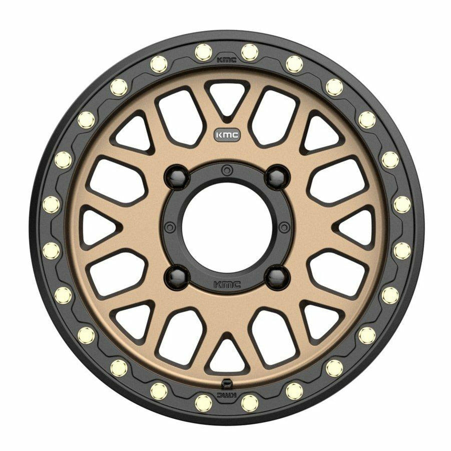 KMC KS235 Grenade Beadlock Wheel (Satin Bronze)