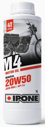 Load image into Gallery viewer, Ipone M4 Motor Oil Quality Mineral Lubricant 4-Stroke Motorcycles
