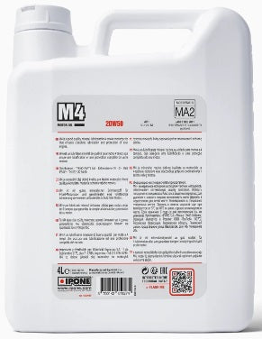 Ipone M4 Motor Oil Quality Mineral Lubricant 4-Stroke Motorcycles